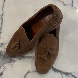 Allen Edmonds Brown Suede Tassel Loafers